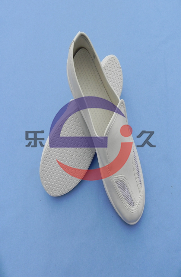 LJ-075 防静电人革网眼鞋