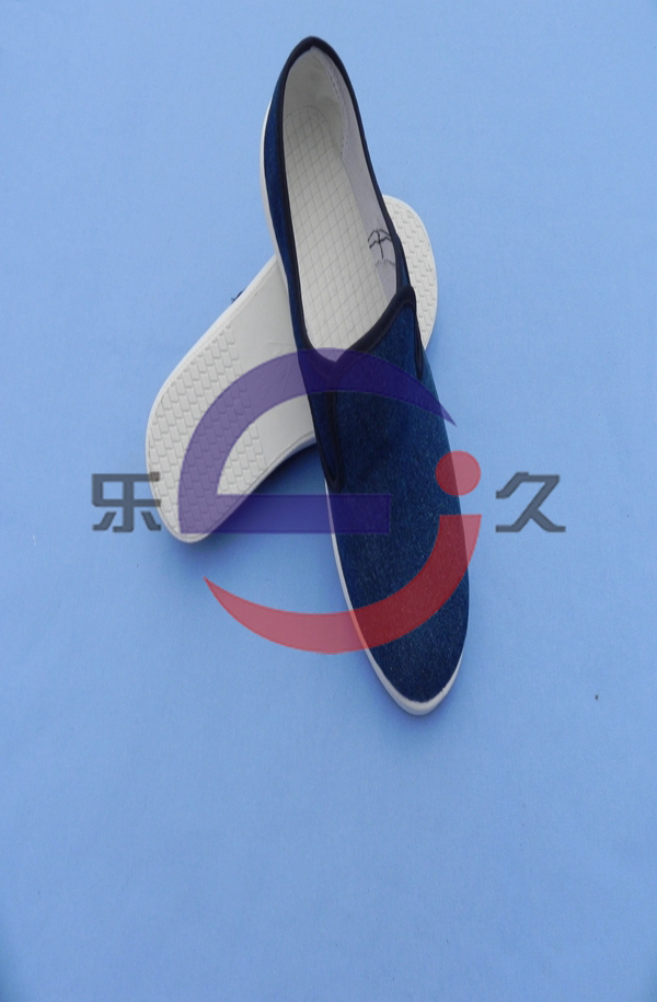 LJ-080 防静电边牛筋牛仔布鞋